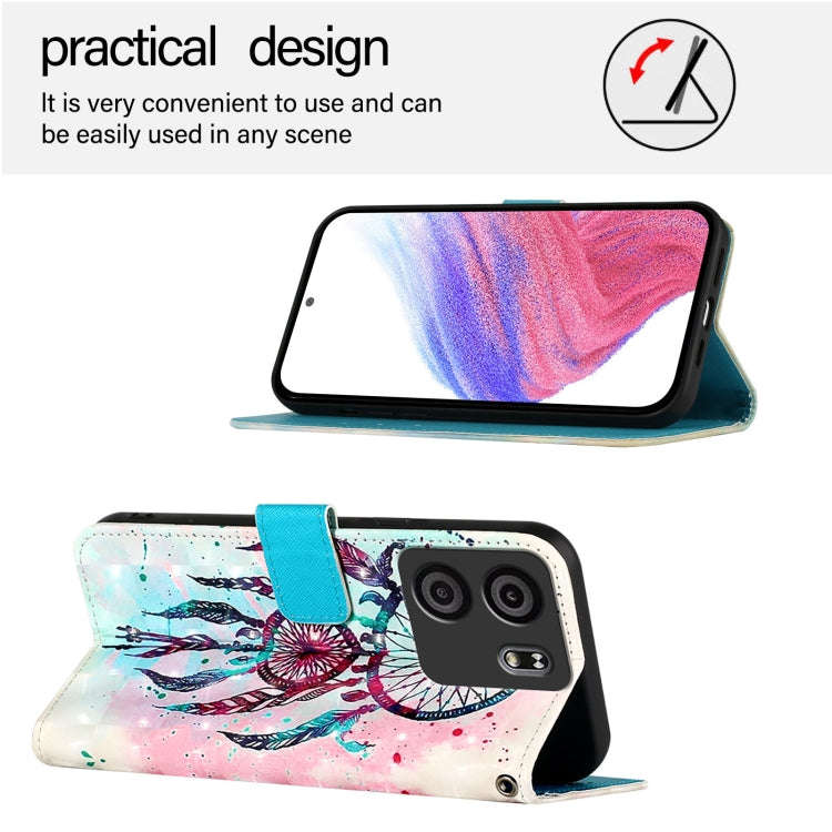 For BLU View 5 3D Painting Horizontal Flip Leather Phone Case(Color Drop Wind Chimes)