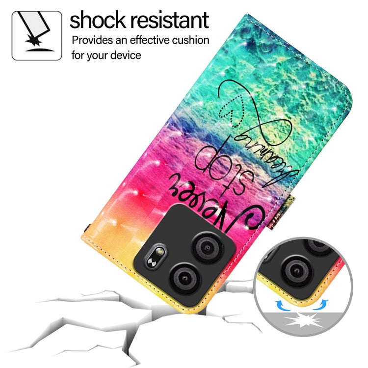 For BLU View 5 3D Painting Horizontal Flip Leather Phone Case(Chasing Dreams)