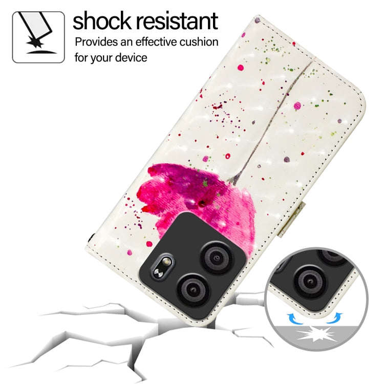 For BLU View 5 3D Painting Horizontal Flip Leather Phone Case(Flower)