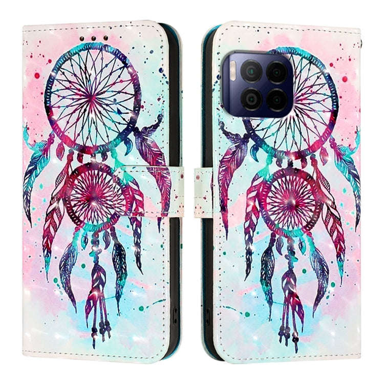 For T-Mobile REVVL 7 Pro 3D Painting Horizontal Flip Leather Phone Case(Color Drop Wind Chimes)
