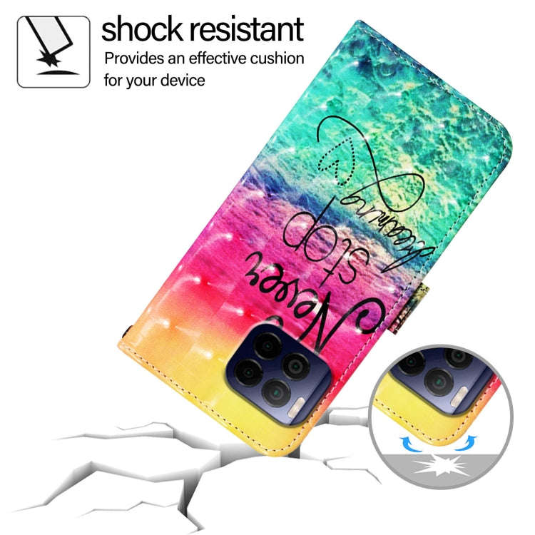 For T-Mobile REVVL 7 Pro 3D Painting Horizontal Flip Leather Phone Case(Chasing Dreams)