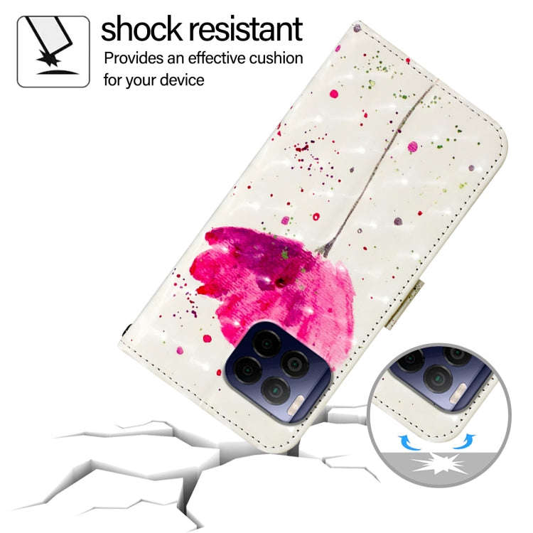 For T-Mobile REVVL 7 Pro 3D Painting Horizontal Flip Leather Phone Case(Flower)