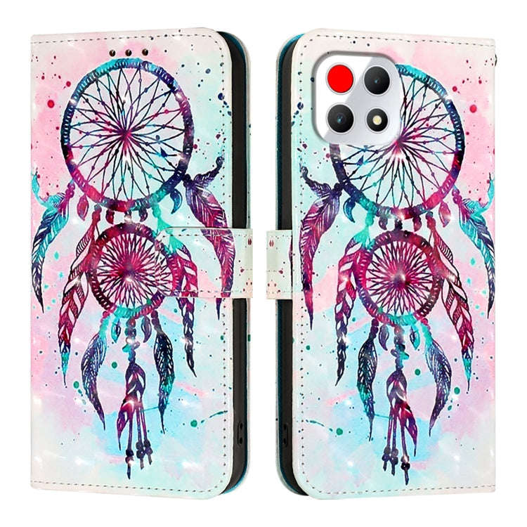 For T-Mobile REVVL 7 3D Painting Horizontal Flip Leather Phone Case(Color Drop Wind Chimes)