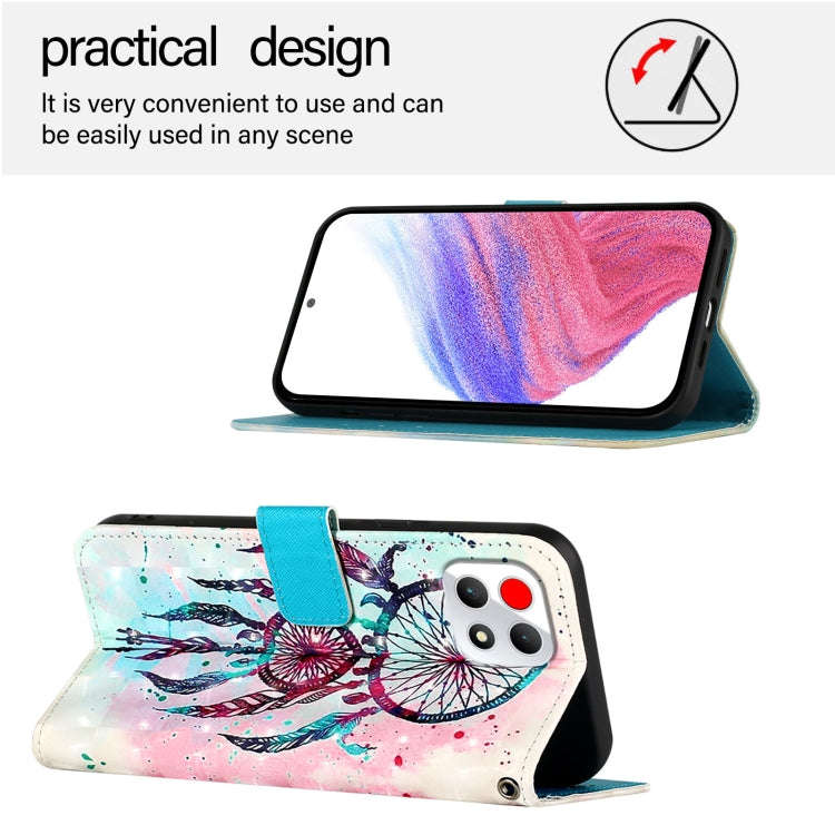 For T-Mobile REVVL 7 3D Painting Horizontal Flip Leather Phone Case(Color Drop Wind Chimes)
