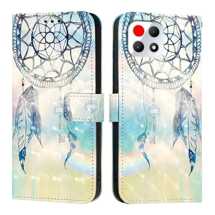 For T-Mobile REVVL 7 3D Painting Horizontal Flip Leather Phone Case(Dream Wind Chimes)