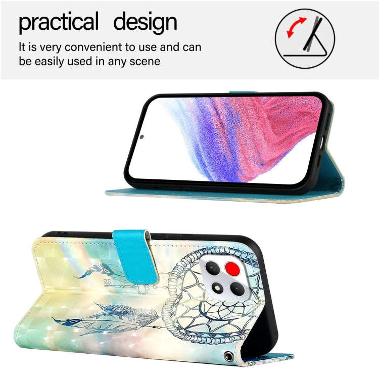 For T-Mobile REVVL 7 3D Painting Horizontal Flip Leather Phone Case(Dream Wind Chimes)