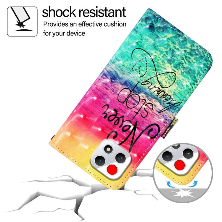 For T-Mobile REVVL 7 3D Painting Horizontal Flip Leather Phone Case(Chasing Dreams)