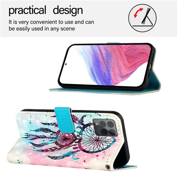For T-Mobile REVVL 6 Pro / 6x Pro 3D Painting Horizontal Flip Leather Phone Case(Color Drop Wind ...