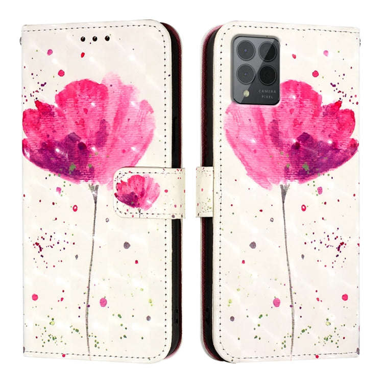 For T-Mobile REVVL 6 Pro / 6x Pro 3D Painting Horizontal Flip Leather Phone Case(Flower)