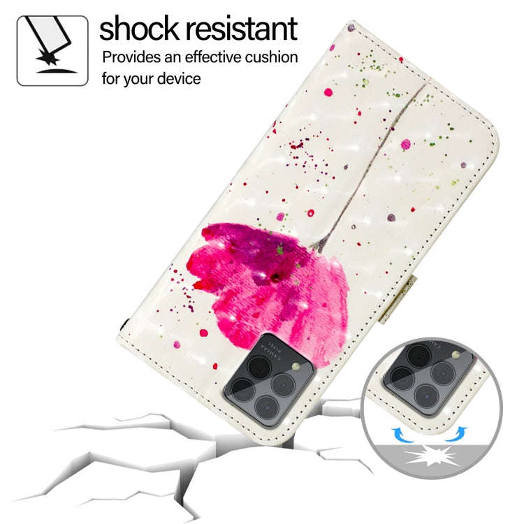 For T-Mobile REVVL 6 Pro / 6x Pro 3D Painting Horizontal Flip Leather Phone Case(Flower)