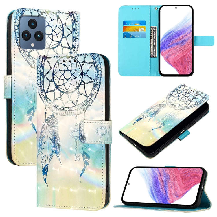 For T-Mobile REVVL 6 / 6x 3D Painting Horizontal Flip Leather Phone Case(Dream Wind Chimes)