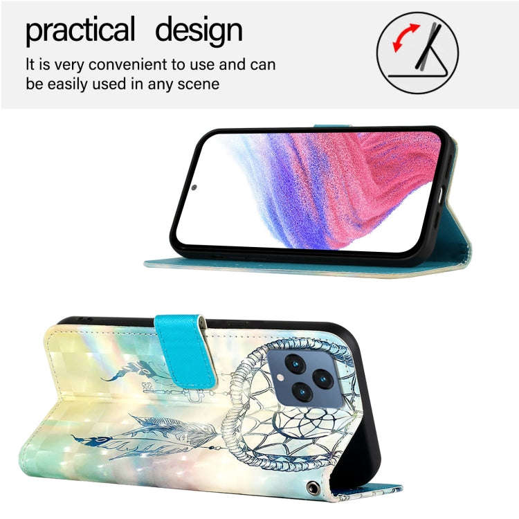 For T-Mobile REVVL 6 / 6x 3D Painting Horizontal Flip Leather Phone Case(Dream Wind Chimes)