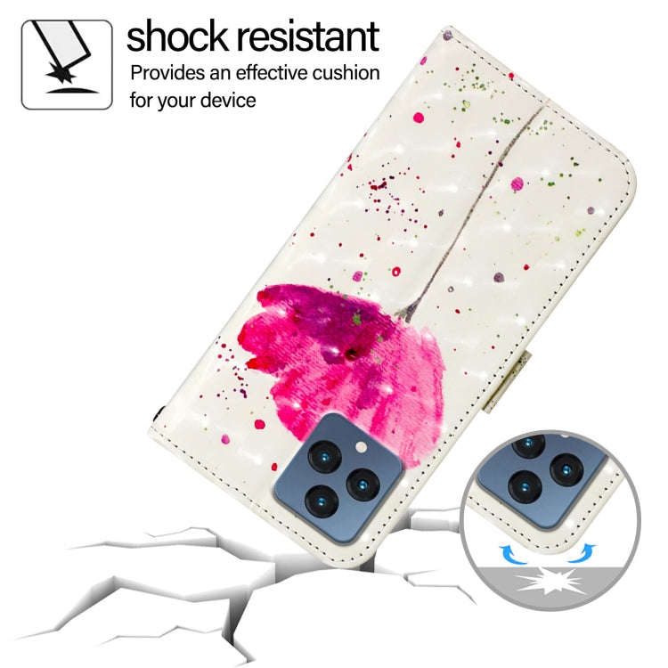 For T-Mobile REVVL 6 / 6x 3D Painting Horizontal Flip Leather Phone Case(Flower)