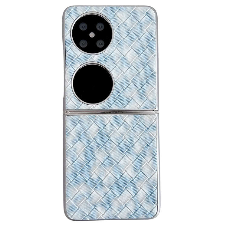 For Huawei Pocket 2 Colorful Woven Pattern Full Coverage Phone Case(Blue)