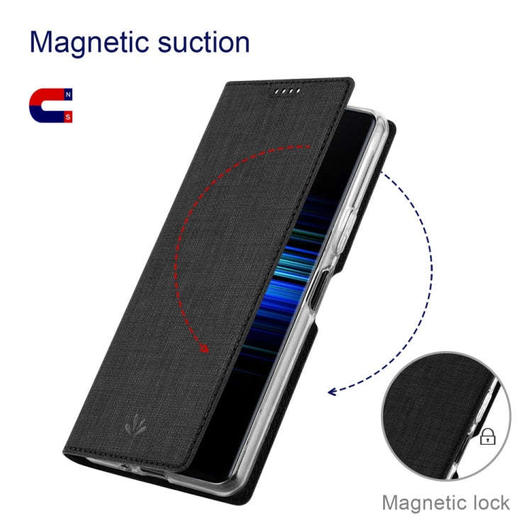 For Sharp Aquos Wish4 ViLi DMX Series TPU + PU Leather Magnetic Phone Case(Black)