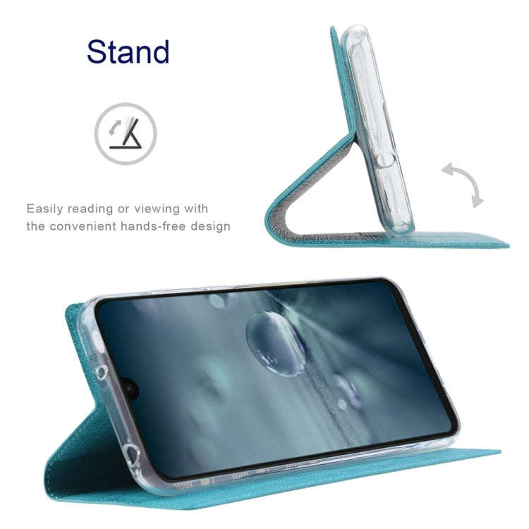 For Sharp Aquos Wish4 ViLi DMX Series TPU + PU Leather Magnetic Phone Case(Blue)