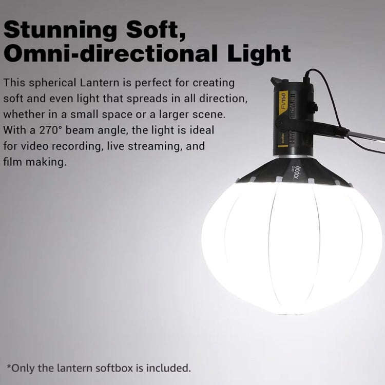 Godox Folding Lantern Softbox Bowens Mount Softbox, Model:CS-50D