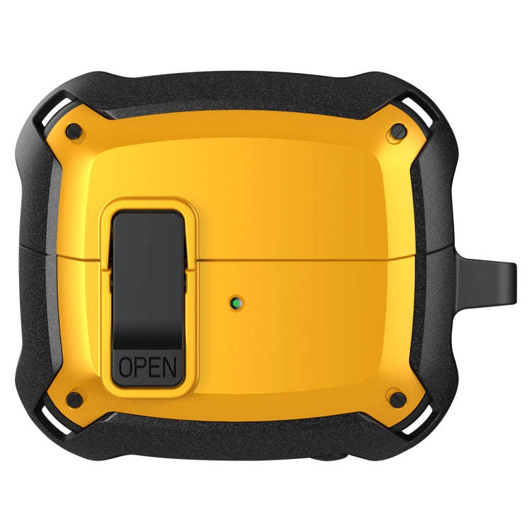 For Samsung Galaxy Buds 3 / 3 Pro Bumblebee Earphone Protective Case with Switch & Hook(Black Yel...
