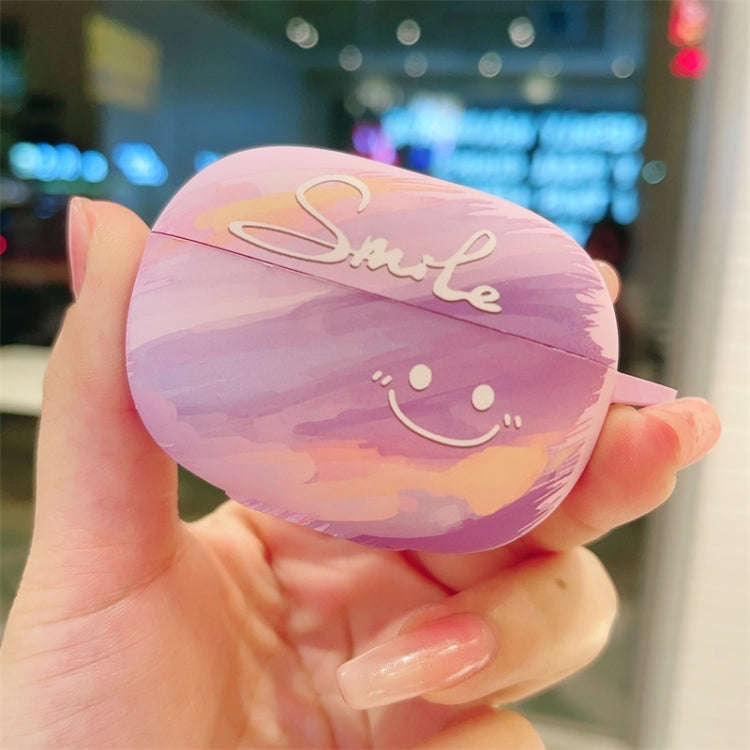 For Redmi Buds 5 Pro Smile Clouds Earbuds Box Frosted TPU Case(Purple)