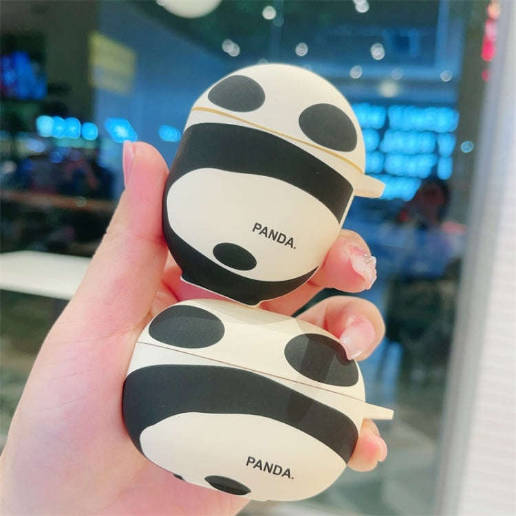 For Redmi Buds 5 Panda Back Earbuds Box Frosted TPU Case(Black White)