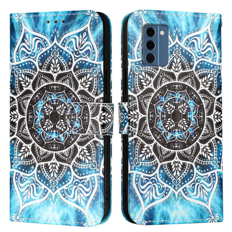 For Nokia C300   Colored Drawing Pattern Plain Weave Leather Phone Case(Undersea Mandala)