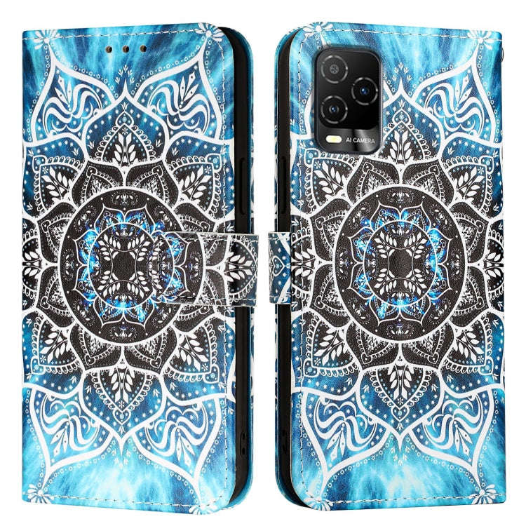 For BLU View 5 Pro Colored Drawing Pattern Plain Weave Leather Phone Case(Undersea Mandala)