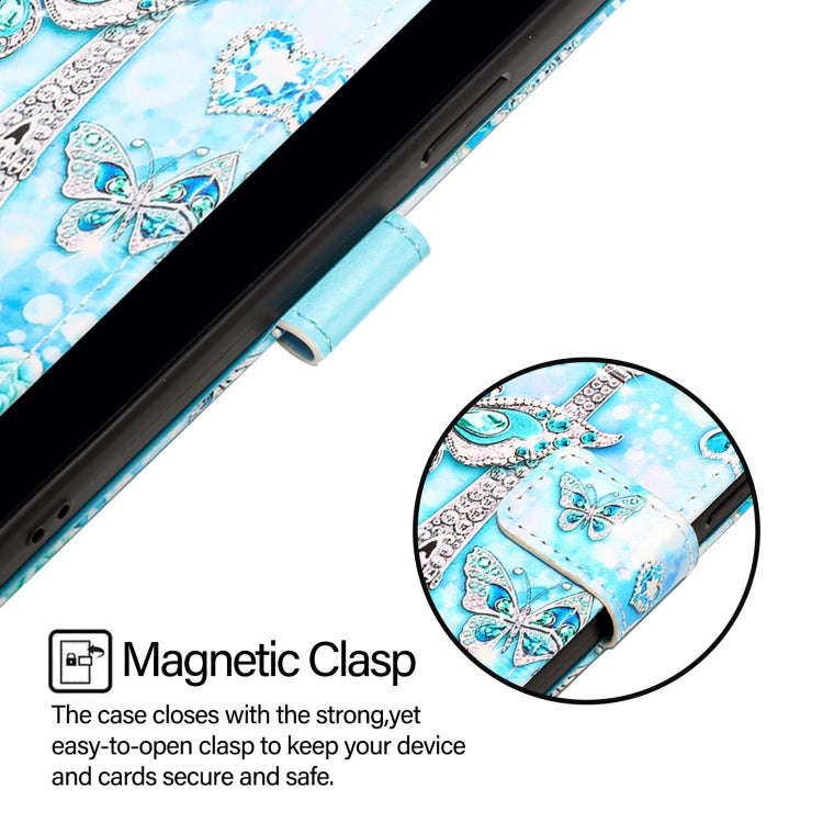 For BLU View Speed 5G Colored Drawing Pattern Plain Weave Leather Phone Case(Tower Butterfly)