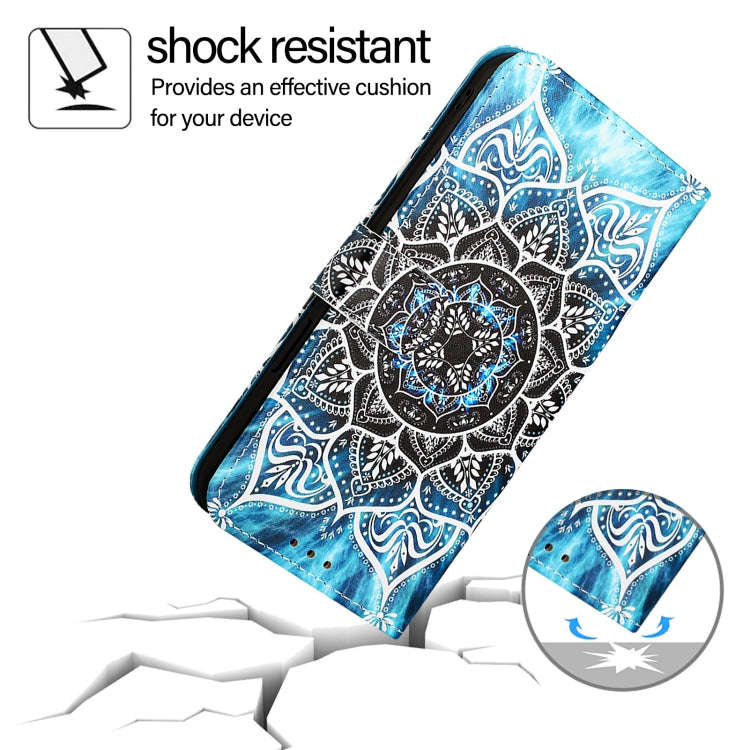 For Tecno Pova 6 Neo   Colored Drawing Pattern Plain Weave Leather Phone Case(Undersea Mandala)