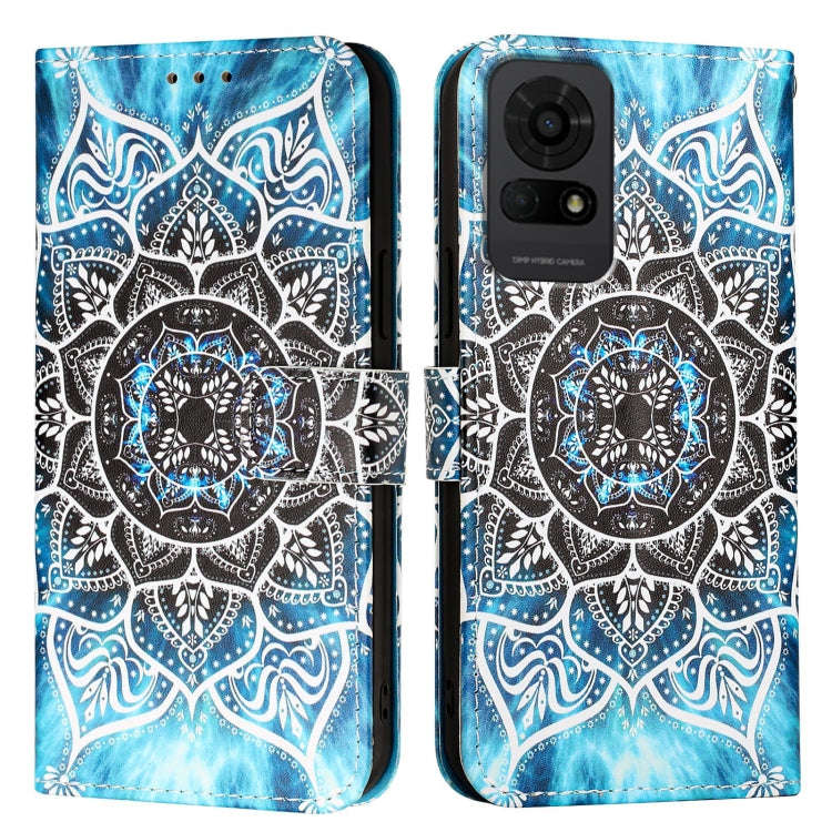 For TCL 50 LE 5G Colored Drawing Pattern Plain Weave Leather Phone Case(Undersea Mandala)