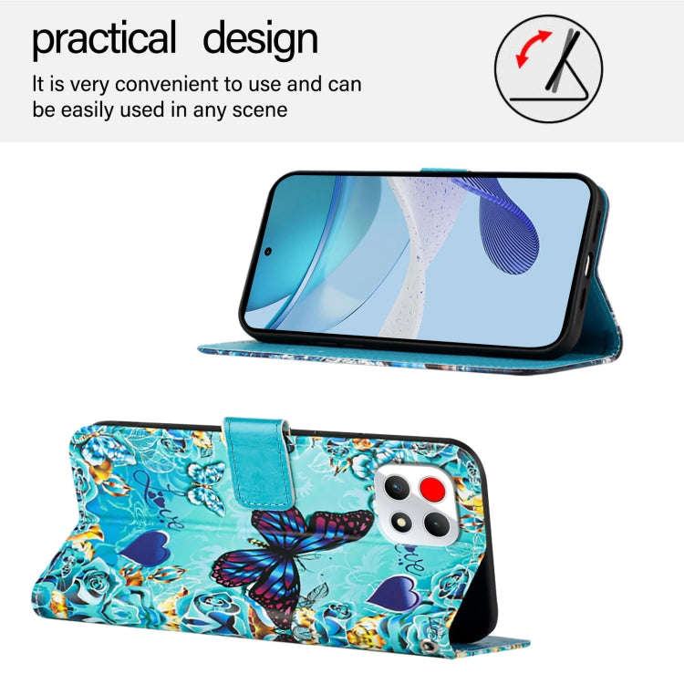For T-Mobile REVVL 7 5G Colored Drawing Pattern Plain Weave Leather Phone Case(Love Butterfly)
