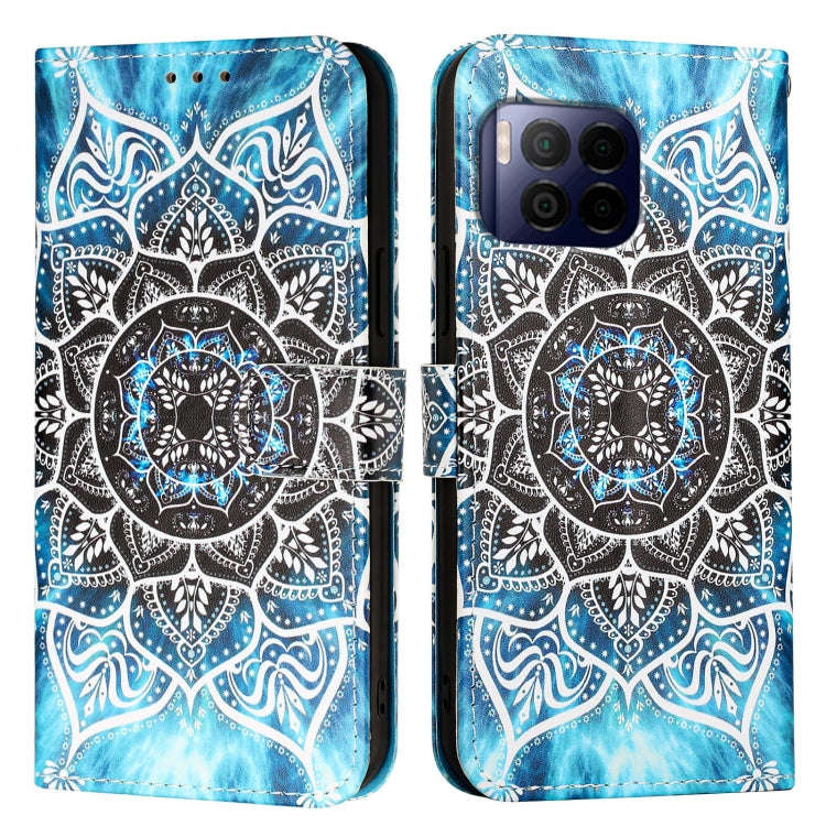 For T-Mobile REVVL 7 Pro 5G Colored Drawing Pattern Plain Weave Leather Phone Case(Undersea Mandala)