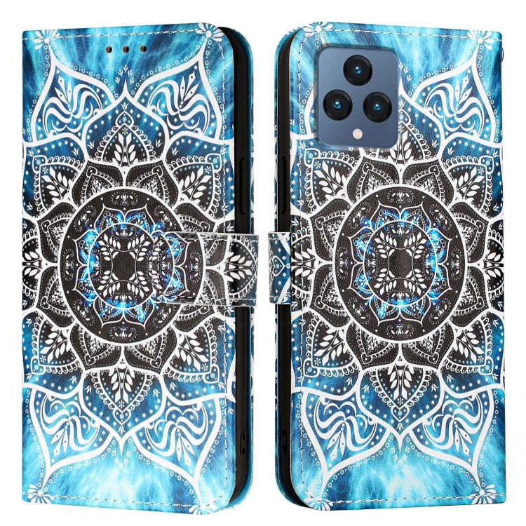 For T-Mobile REVVL 6 / 6x 5G Colored Drawing Pattern Plain Weave Leather Phone Case(Undersea Mand...