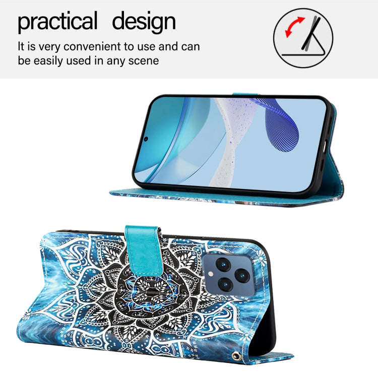 For T-Mobile REVVL 6 / 6x 5G Colored Drawing Pattern Plain Weave Leather Phone Case(Undersea Mand...
