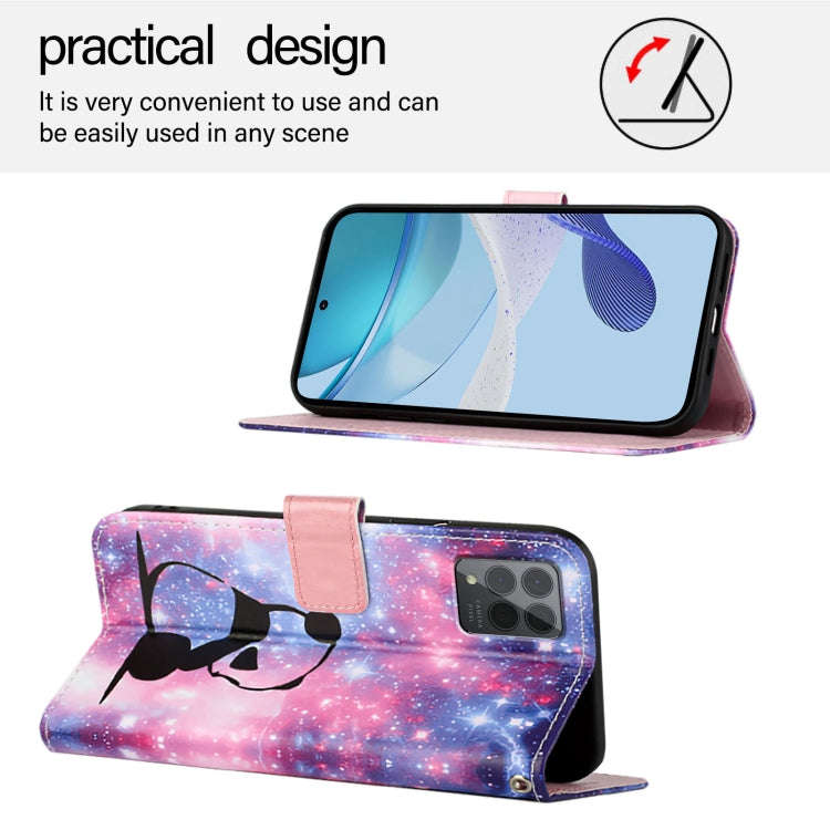 For T-Mobile REVVL 6 Pro / 6x Pro 5G Colored Drawing Pattern Plain Weave Leather Phone Case(Baby ...