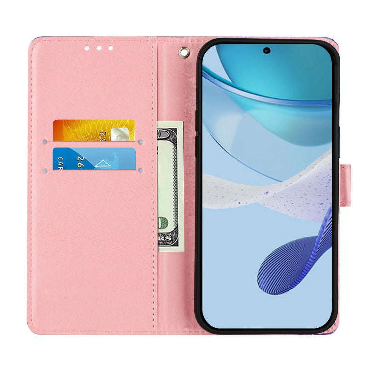 For UMIDIGI Power 7 Max Colored Drawing Pattern Plain Weave Leather Phone Case(Baby Panda)