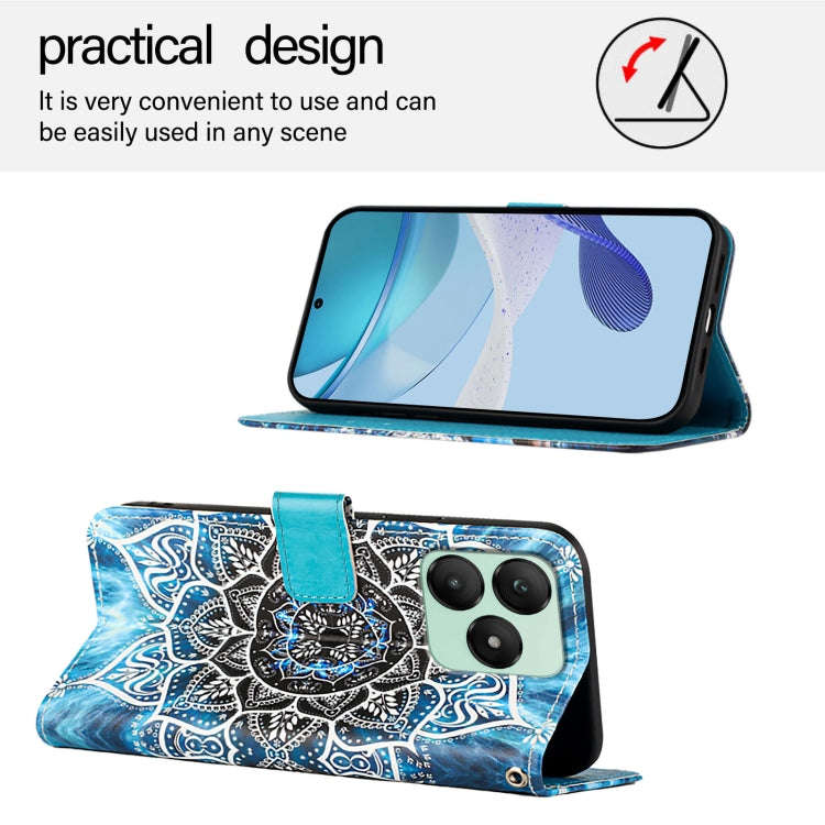 For Wiko T20   Colored Drawing Pattern Plain Weave Leather Phone Case(Undersea Mandala)