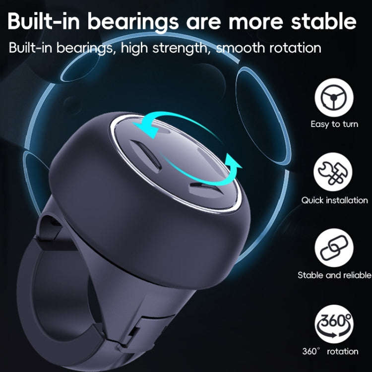 3R-2255 Car Steering Wheel Booster Ball Car Steering Wheel Turning Aid with Light(Black)