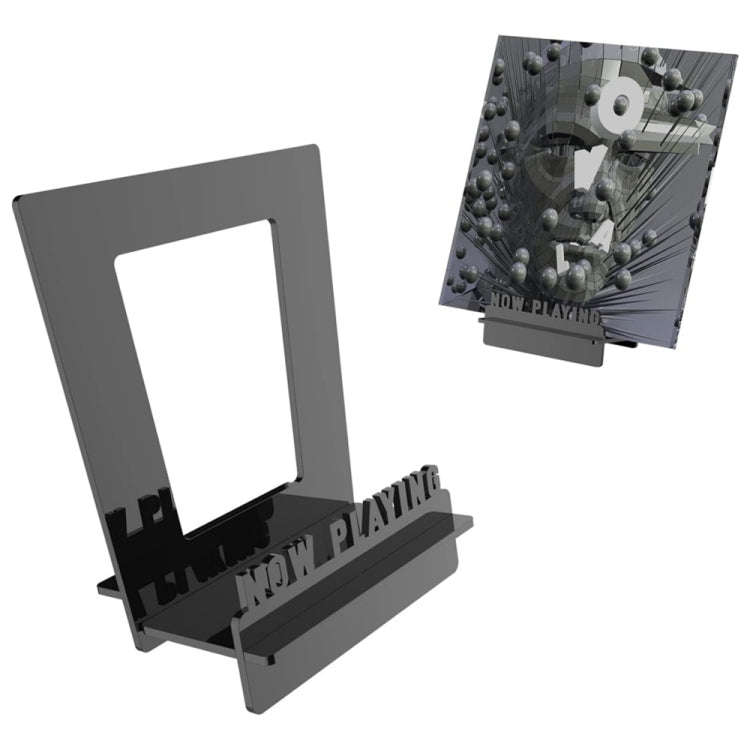 Acrylic Record Book Storage Display Stand(Black)