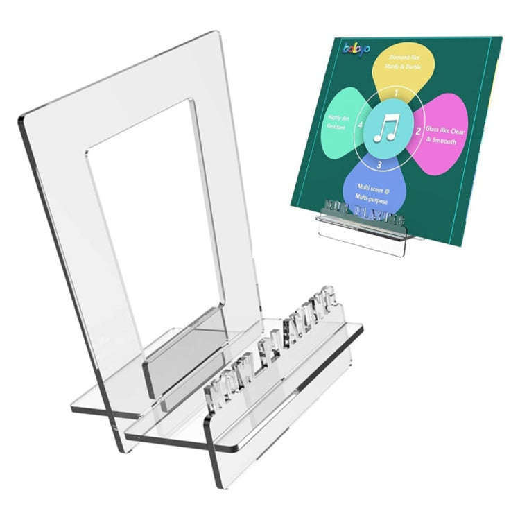 Acrylic Record Book Storage Display Stand(Transparent)