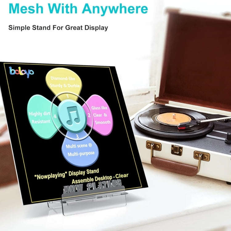 Acrylic Record Book Storage Display Stand(Transparent)