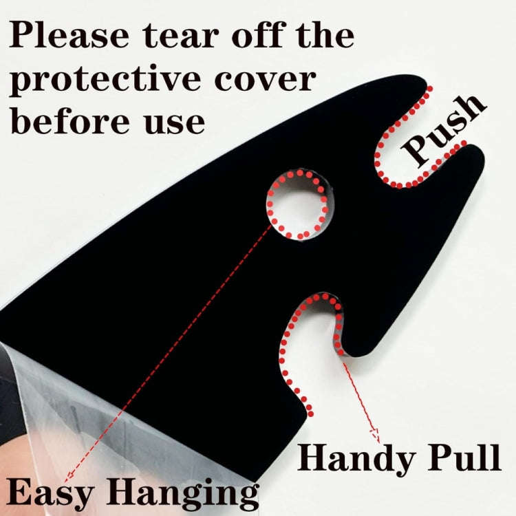 Acrylic Fish Shaped Oven Push Pull Rack Baking Push Pull Tool(Black)
