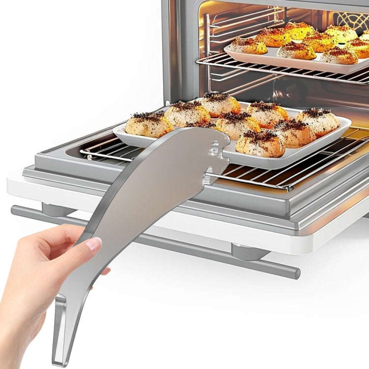 Acrylic Fish Shaped Oven Push Pull Rack Baking Push Pull Tool(Black)