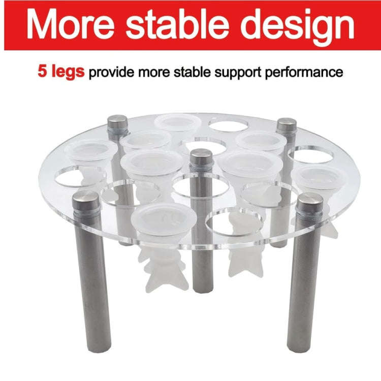 Round Chess Mold Stand Without Silicone Mold(Transparent)