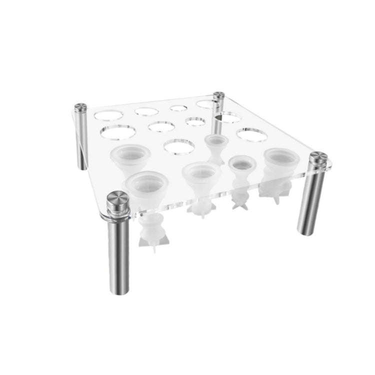 Square Chess Mold Stand Without Silicone Mold(Transparent)