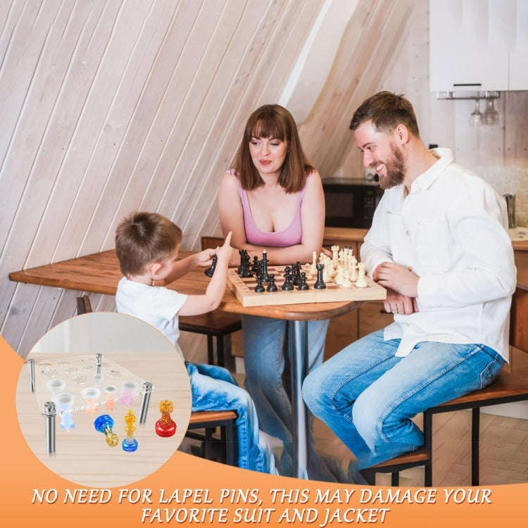 Square Chess Mold Stand Without Silicone Mold(Transparent)