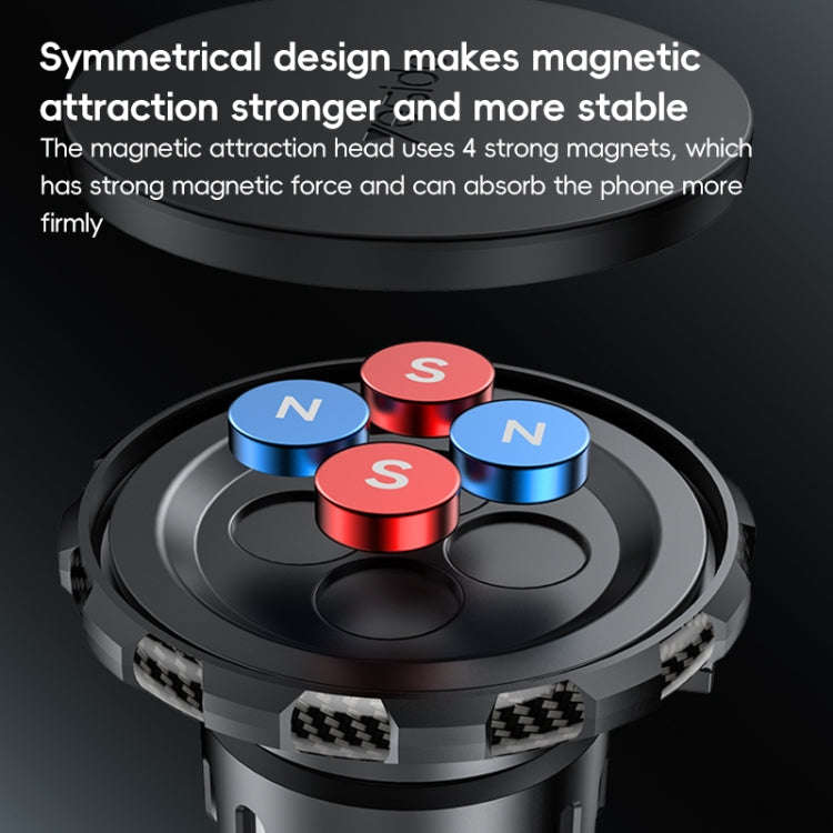 Yesido C212 Car Floating Screen Clip-on Magnetic Phone Holder(Black)