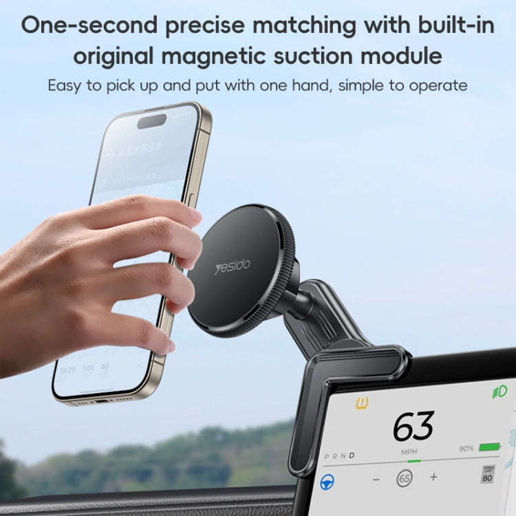 Yesido C213 Car Floating Screen Clip-on MagSafe Magnetic Phone Holder(Black)