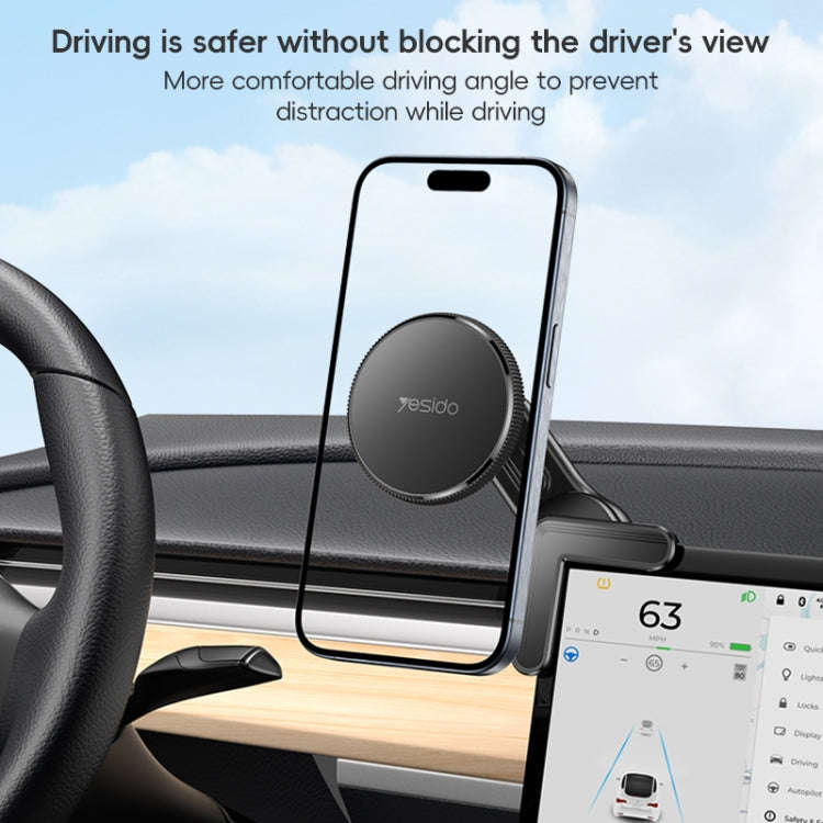 Yesido C213 Car Floating Screen Clip-on MagSafe Magnetic Phone Holder(Black)