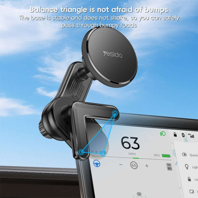 Yesido C213 Car Floating Screen Clip-on MagSafe Magnetic Phone Holder(Black)