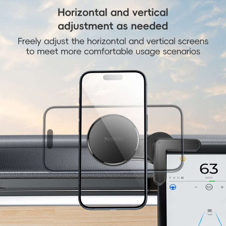 Yesido C213 Car Floating Screen Clip-on MagSafe Magnetic Phone Holder(Black)
